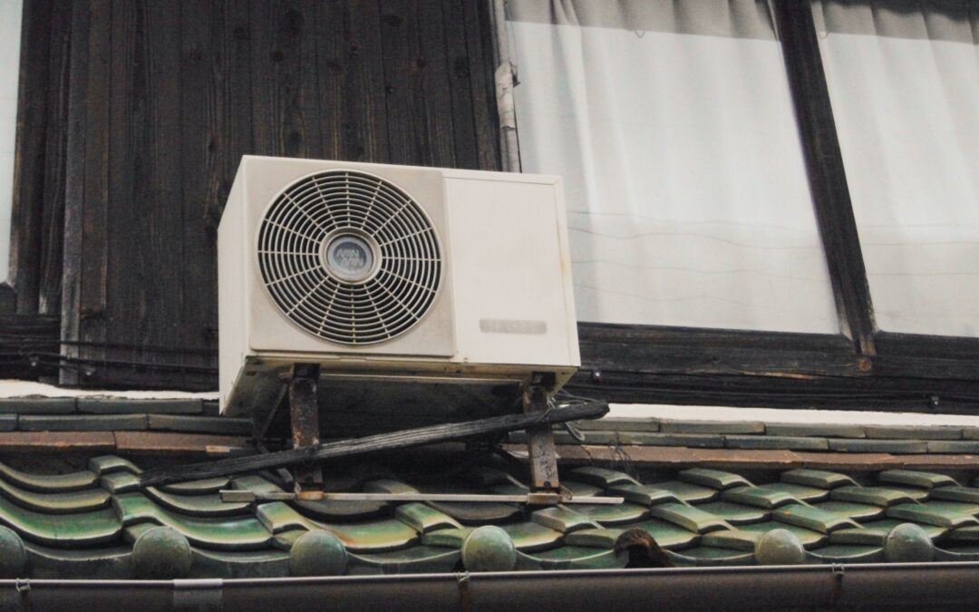 Home AC unit outside the house