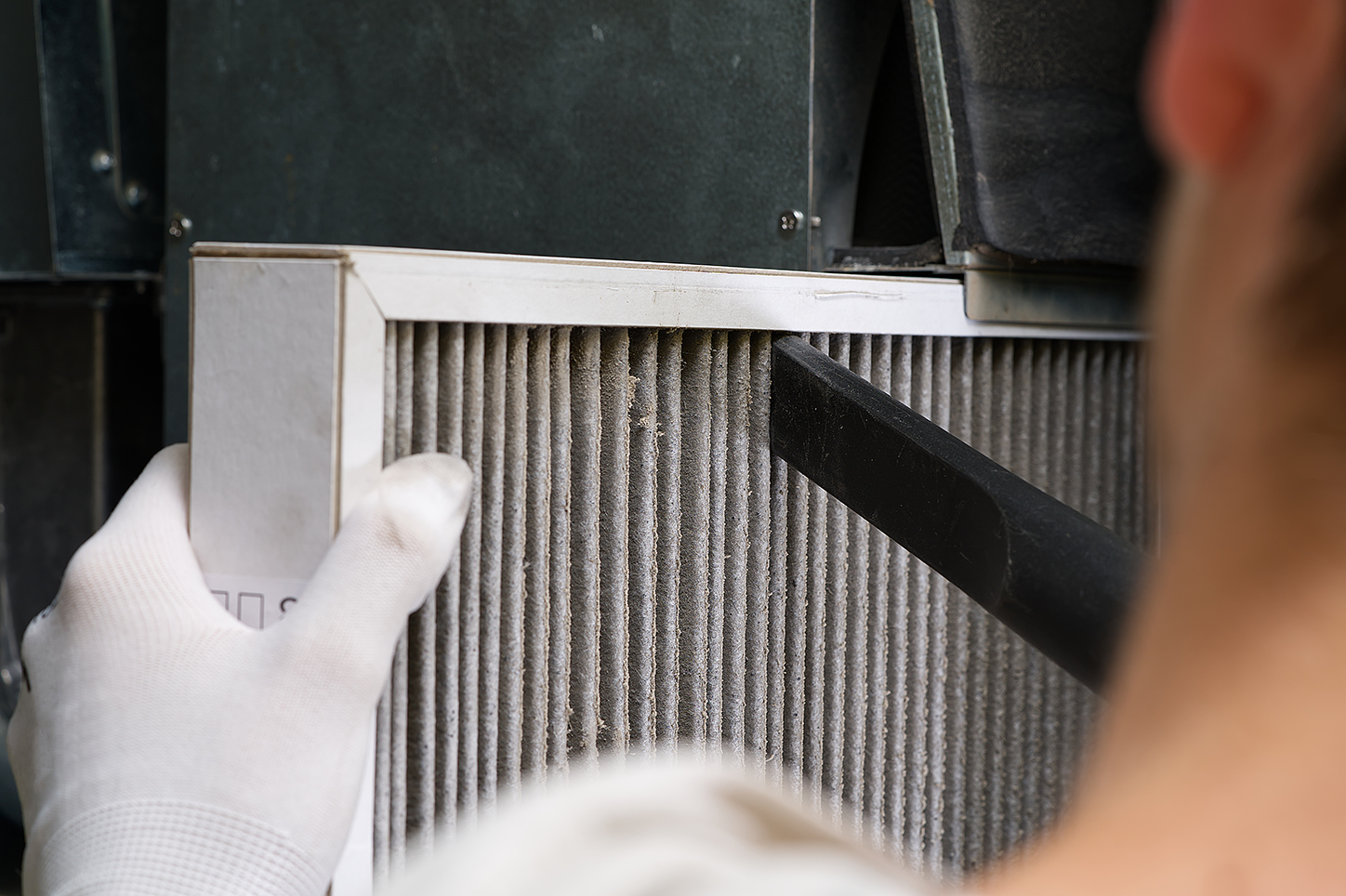 HVAC maintenance air filter replacement